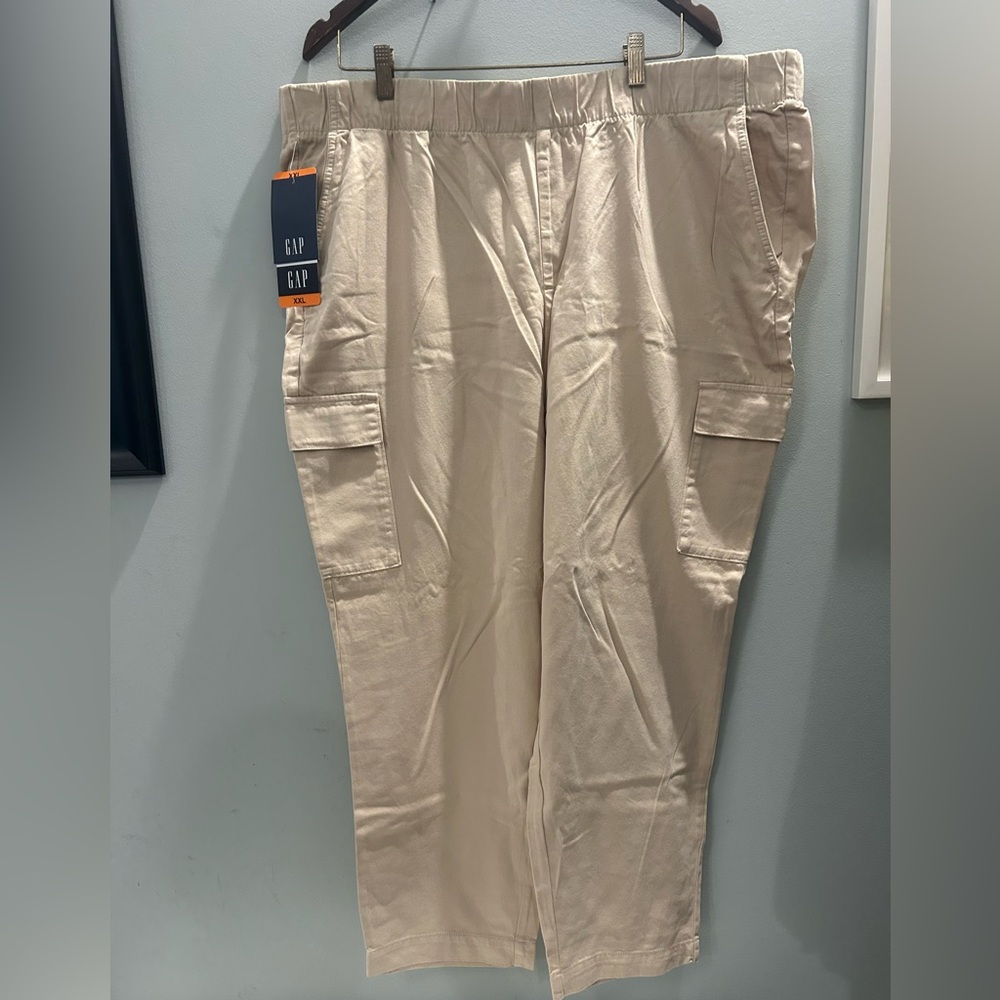 NEW GAP Tan Cargo Pants Straight Leg Casual